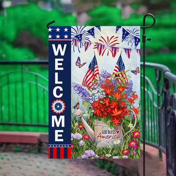 Discover Flagwix American Flag - God Bless America 4th of july Patriot Flowers Flag |