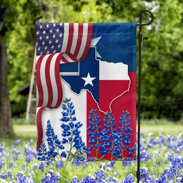 Discover Texas Bluebonnet Flag States Flag