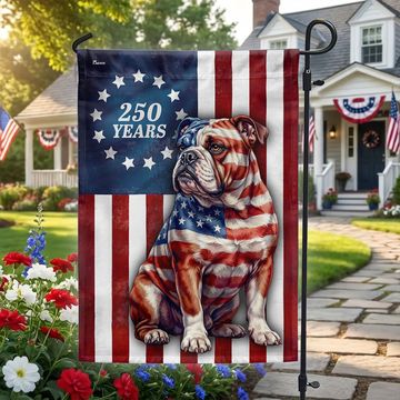 Discover Flagwix Patriotic Bulldog Garden Flag, 250 Years Betsy Ross Flag Decor for Dog Lover
