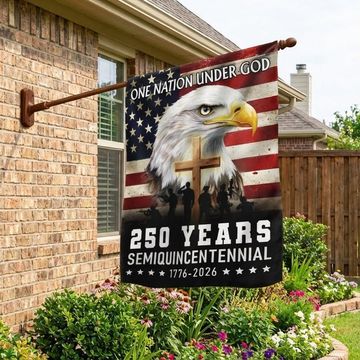 Discover One Nation Under God 1776 2026 Semiquincentennial 250 Years American Flag