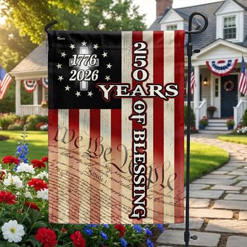 Discover 250 Years of Blessing Flag, 1776 2026 We The People Christian Cross Decor