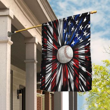 Discover Baseball American Flag