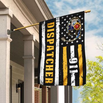 Discover 9 11 Dispatcher Thin Gold Line FLAGWIX  ™ 911 Dispatcher Flag