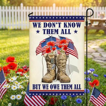 Discover Memorial Day Veteran We Don't Know Them All But We Owe Them All Flag