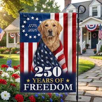 Discover Flagwix Patriotic Dog American Flag, Golden Retriever 250 Years Flag