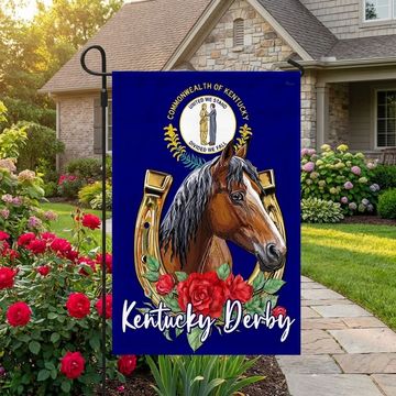 Discover Kentucky Derby Horse Flag