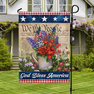 Discover Flagwix American Flag - God Bless America Patriotic Flowers Happy 4th of july Flag