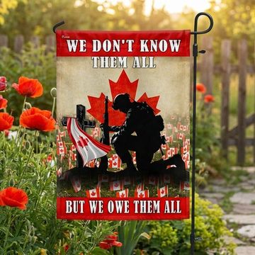 Discover Remembrance Day Canadian Veteran Flag We Don't Know Them All But We Owe Them All