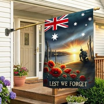 Discover FLAGWIX  Anzac Day Australian Veteran Lest We Forget Flag