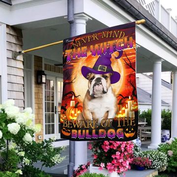 Discover Bulldog Halloween FLAGWIX  ™ Beware Of The Bulldog Flag