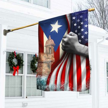 Discover Puerto Rican American Flag 3-Day Shipping