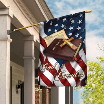 Discover God And Country Flag