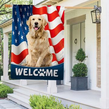 Discover Flagwix American Flag - Golden Retriever 4th Of july American Flag |
