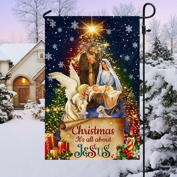 Discover Jesus Christmas Flag Christmas It's All About Jesus Nativity Of Jesus Flag