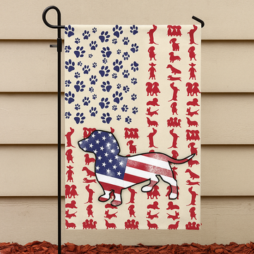 Discover Dog Dachshund American Flag 3-Day Shipping