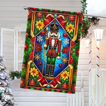Discover Nutcracker Holiday Wintertime Christmas Flag