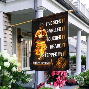 Discover Retired Fireman Flag