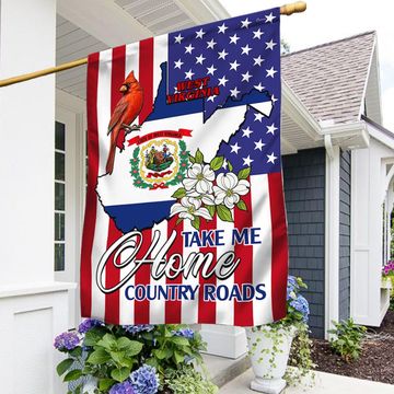 Discover West Virginia State Flag Take Me Home Country Roads Flag