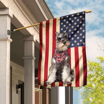 Discover Pretty Schnauzer Flags FLAGWIX  ™ Printed Schnauzer Dog Flag