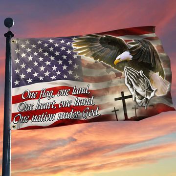 Discover American Eagle Flag One Nation Under God