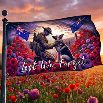 Discover Anzac Day Lest We Forget They Also Served Grommet Flag