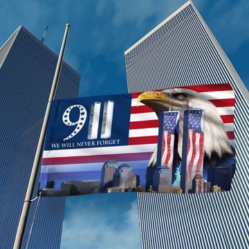 Discover 911 Grommet Flag We Will Never Forget 911 Patriot Day BNN406GFv1