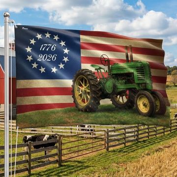 Discover John Deere Tractor Flag, Betsy Ross 250 American Grommet Flag Proud Farmer Farm Life