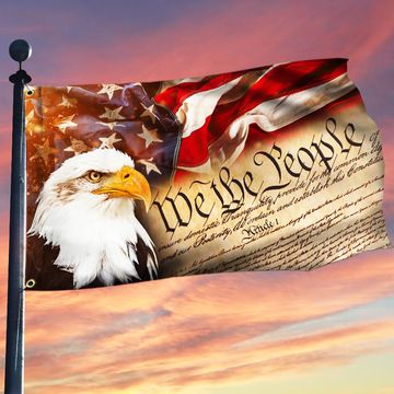 Discover We The People, American Patriot, American Eagle Grommet Flag