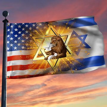 Discover Jewish Grommet Flag, Lion Of Judah Israel American Flag