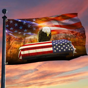 Discover Veteran Flag Remembrance American Eagle Honoring All Who Served Grommet Flag