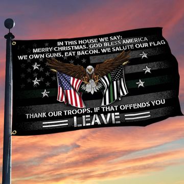 Discover Patriotic Grommet Flag In This House We Salute Our Flag