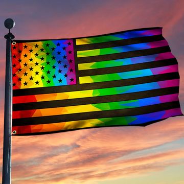 Discover LGBT Pride American Grommet Flag