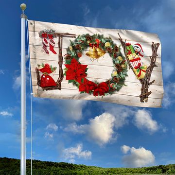 Discover Joy Christmas Grommet Flag