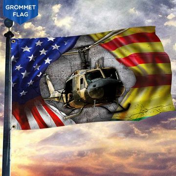 Discover Vietnam Veteran Grommet Flag Huey Helicopter Lest We Forget