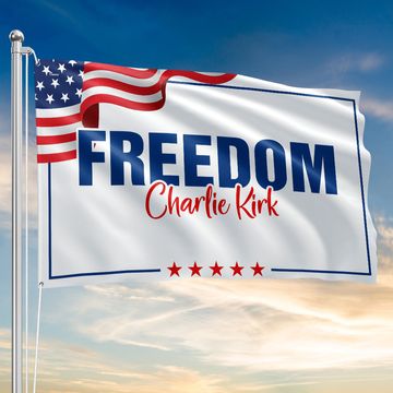 Discover Charlie Kirk Freedom Flag – Patriotic American Tribute Grommet Flag