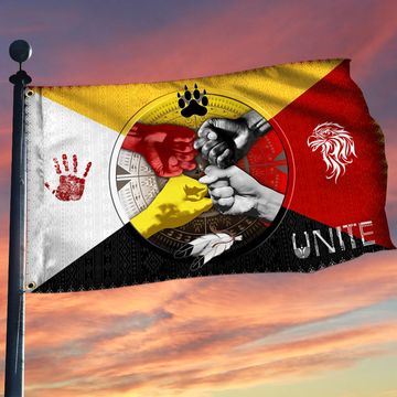 Discover Native American Medicine Wheel Grommet Flag