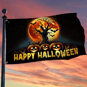 Discover Happy Halloween Pumpkins Grommet Flag