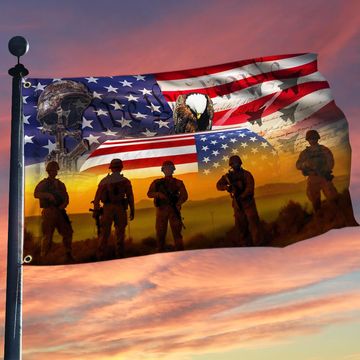 Discover U.S. Veterans. Memorial Day, All Gave Some, Some Gave All American Flag THH3855GFv2