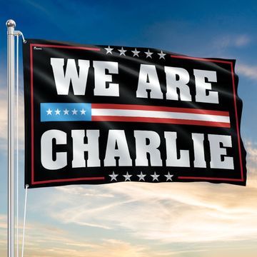 Discover We Are Charlie Flag – Patriotic Charlie Kirk Tribute Grommet Flag