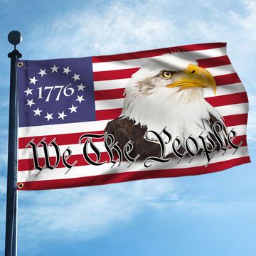 Discover Betsy Ross We The People Eagle American Patriot Grommet Flag