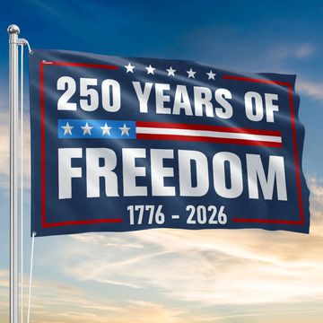 Discover Flagwix American Flag - 250 Years Of Freedom 1776-2026 4th Of july Grommet Flag