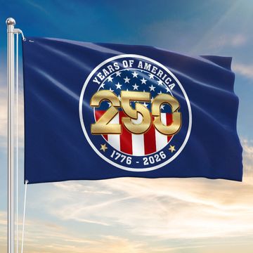 Discover Patriotic 250 Years of America 1776 2026 Semiquincentennial Grommet Flag