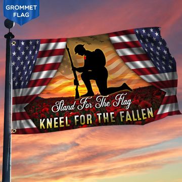 Discover US Grommet Flag Stand For The Flag Kneel For The Fallen DDH2856GFv6