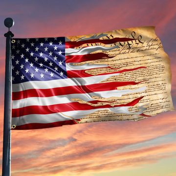 Discover Patriot US Grommet Flag We The People