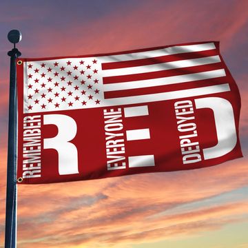 Discover Red Friday Grommet Flag Remember Everyone Deployed