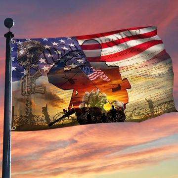Discover All Gave Some, Some Gave All Veteran American Flag