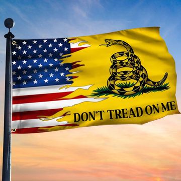 Discover Gadsden Don't Tread On Me American Grommet Flag