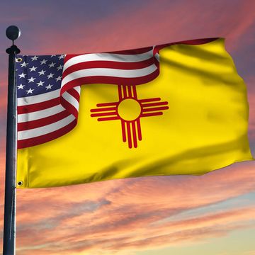 Discover New Mexico Flag American New Mexico Grommet Flag TRV1683GFv4