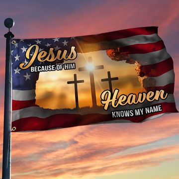 Discover Jesus Flag Resurrection Of Jesus God Grommet Flag