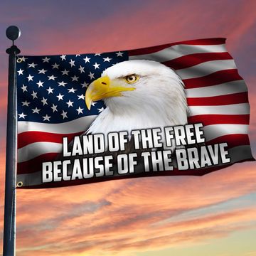Discover Land Of The Free Because Of The Brave Grommet Flag